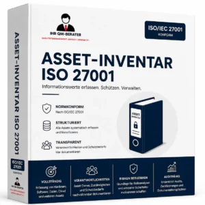 Asset-Inventar ISO 27001 Vorlage für Unternehmen – auditfähige ISMS-Dokumentation zur Erfassung und Verwaltung von Informationswerten