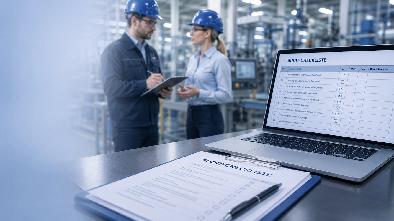 Audit-Checklisten für interne Audits und Managementsysteme in industrieller Produktionsumgebung