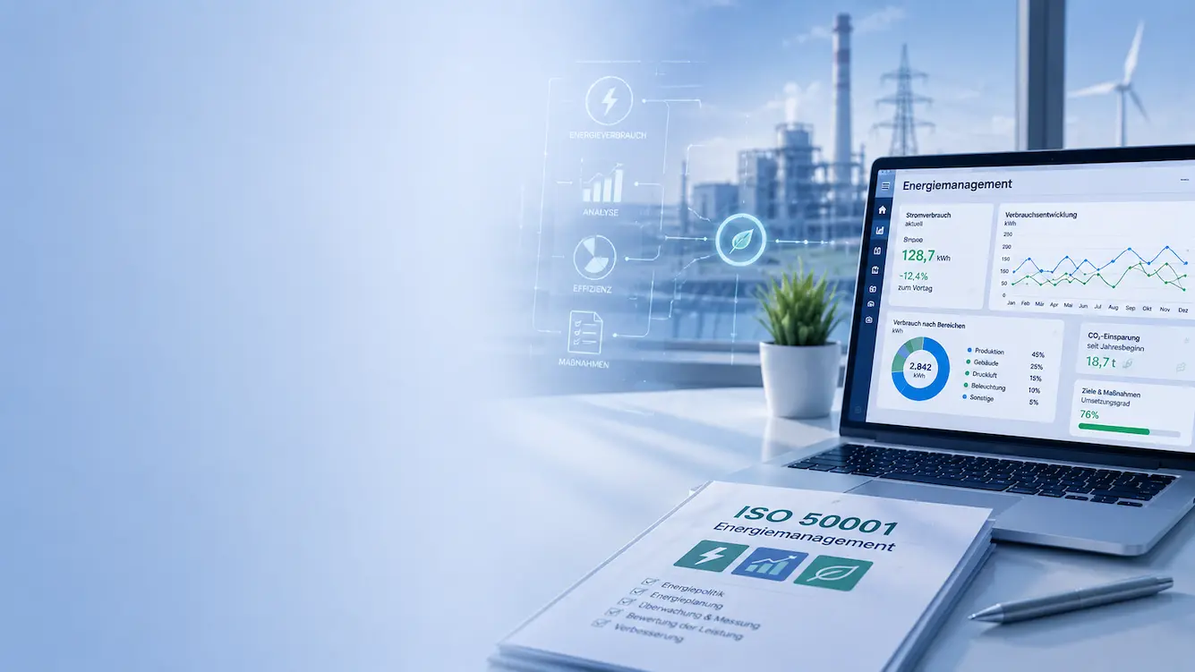 Energiemanagement-Vorlagen nach ISO 50001 mit Energie-Dashboard und digitalen Managementsystemen