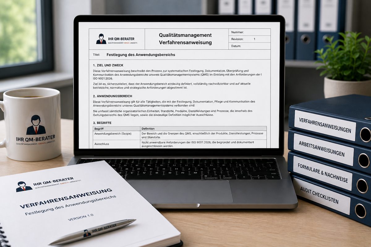 Verfahrensanweisungen und Prozessvorlagen für Qualitätsmanagement und Energiemanagement