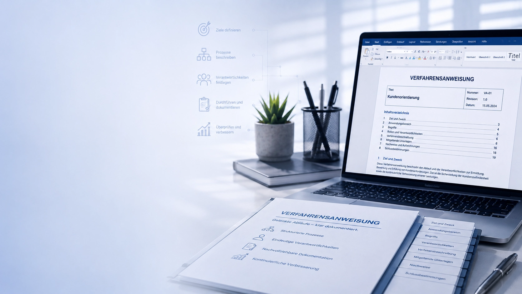 Verfahrensanweisungen für Qualitätsmanagement, Energiemanagement und weitere Managementsysteme