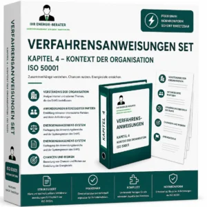 Verfahrensanweisungen Set Kapitel 4 Kontext der Organisation ISO 50001 für Energiemanagementsysteme