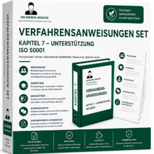 Verfahrensanweisungen Kapitel 7 Unterstützung ISO 50001 für Energiemanagementsysteme
