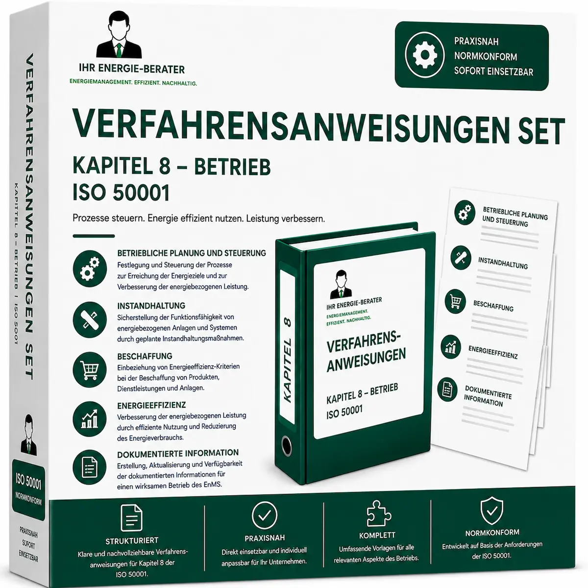 Verfahrensanweisungen Kapitel 8 Betriebliche Planung ISO 50001 für Energiemanagementsysteme