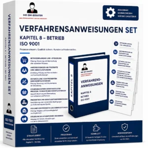 Verfahrensanweisungen Set Kapitel 8 Betrieb ISO 9001 für Qualitätsmanagementsysteme