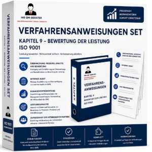 Verfahrensanweisungen Set Kapitel 9 Bewertung der Leistung ISO 9001 für Qualitätsmanagementsysteme