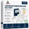 Lieferantenbewertung ISO 9001 Vorlage mit Lieferantenauswahl, Lieferantenaudit, Lieferantenselbstauskunft und Bewertungsmatrix