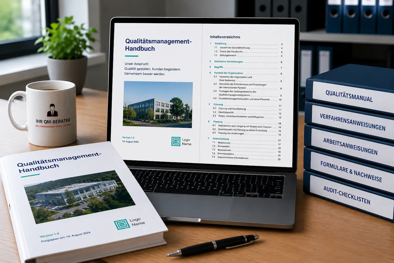 QM-Handbuch ISO 9001 Vorlage für Qualitätsmanagementsysteme